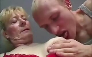 Hairy Granny Fucks For Young Cum