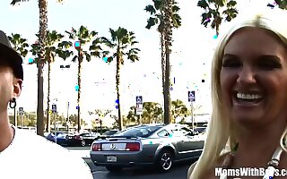 Busty Blonde Mom Rhyse Richards Picked-Up and Fucked