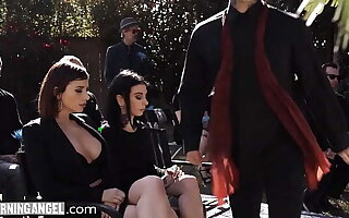 BurningAngel Marley Brinx Seduces A DILF Into Fucking Her During His Wife's Burial